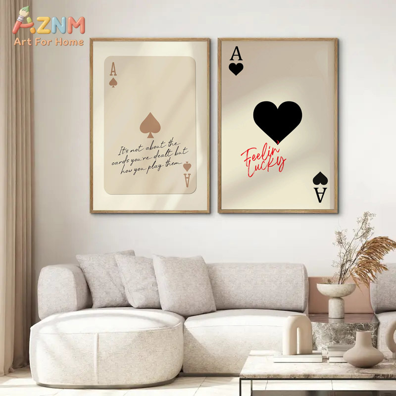 AZNM Lienzo Decorativo de Pare - Themed Playing Card reseña y precio
